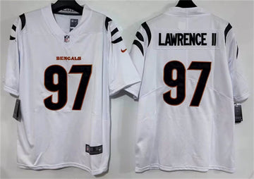 Dexter Lawrence II Cincinnati Bengals white Vapor jersey