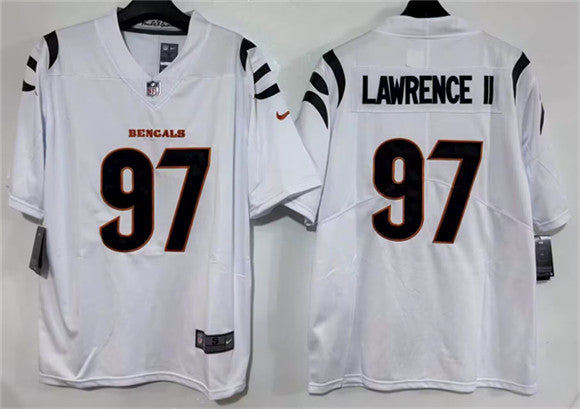 Dexter Lawrence II Cincinnati Bengals white Vapor jersey