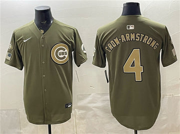 Pete Crow-Armstrong Chicago Cubs olive jersey