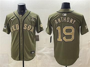 Roman Anthony Boston Red Sox olive jersey