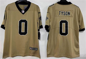 Jordyn Tyson New Orleans Saints gold Vapor jersey