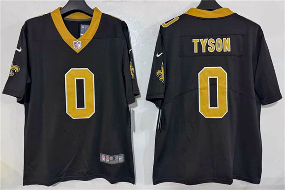 Jordyn Tyson New Orleans Saints black Vapor jersey