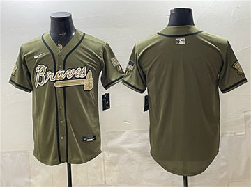 Custom Atlanta Braves olive jersey