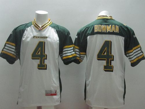 Adarius Bowman Edmonton Elks white jersey