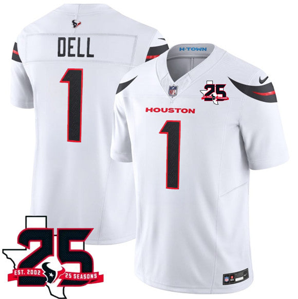 Tank Dell Houston Texans white Limited jersey