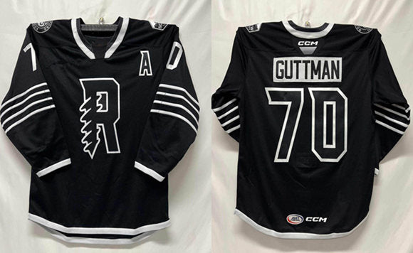 Cole Guttman Rockford IceHogs black jersey