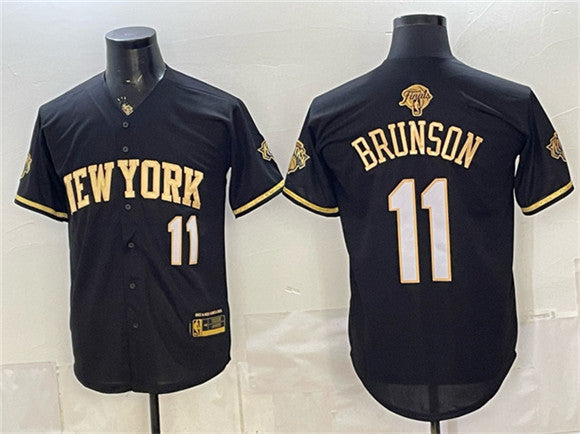 Jalen Brunson New York Knicks black jersey