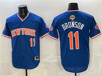 Jalen Brunson New York Knicks blue jersey