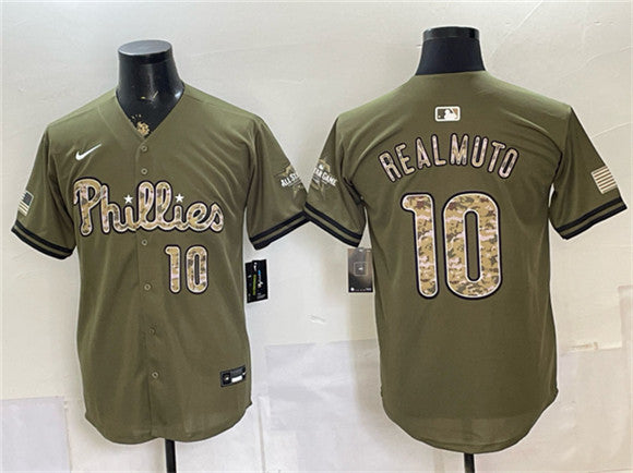 J.T. Realmuto Philadelphia Phillies olive jersey