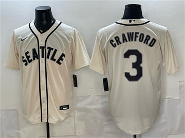 J.P. Crawford Seattle Mariners cream Alternate jersey