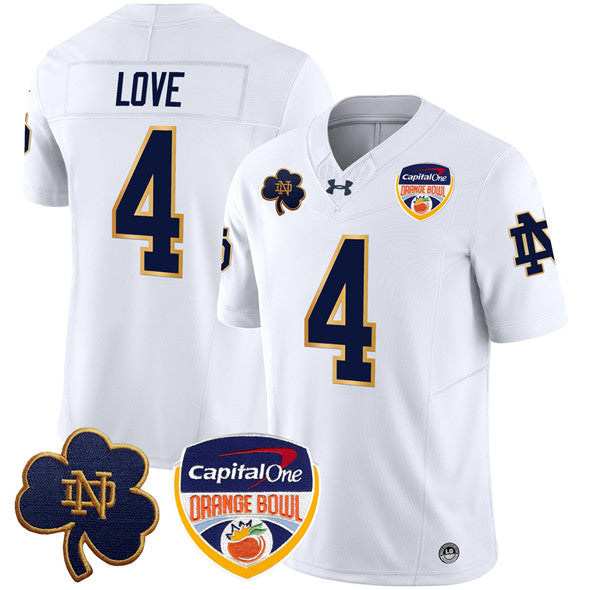 Jeremiyah Love Notre Dame Fighting Irish white Limited jersey