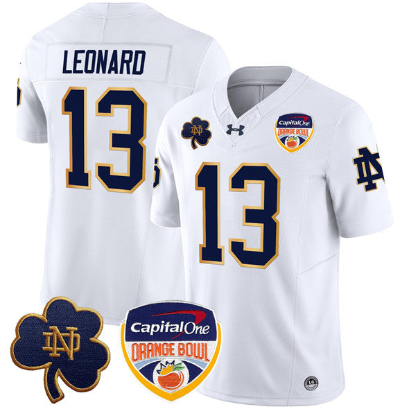 Riley Leonard Notre Dame Fighting Irish white Limited jersey