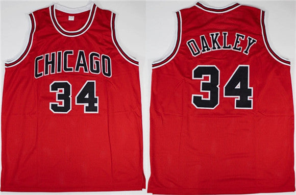 Charles Oakley Chicago Bulls red jersey
