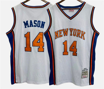 Anthony Mason New York Knicks white jersey
