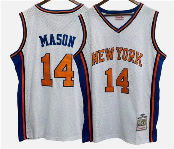 Anthony Mason New York Knicks white jersey