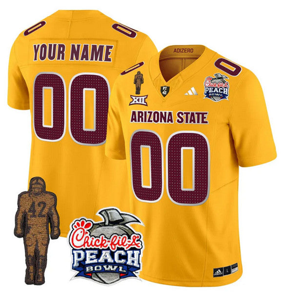Custom Arizona State Sun Devils gold Vapor jersey