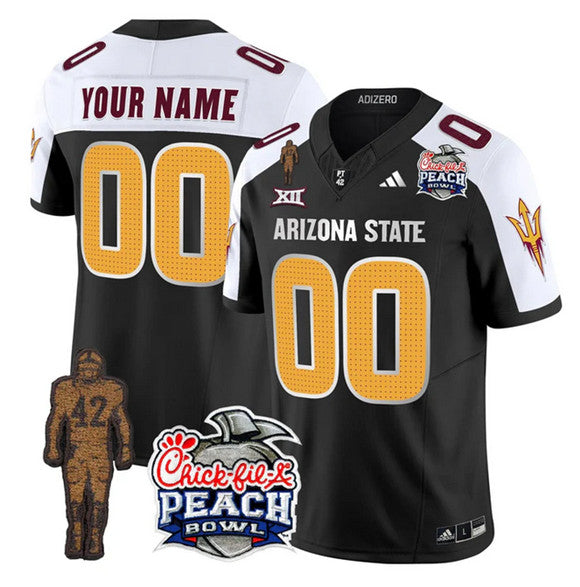 Custom Arizona State Sun Devils peach Vapor jersey