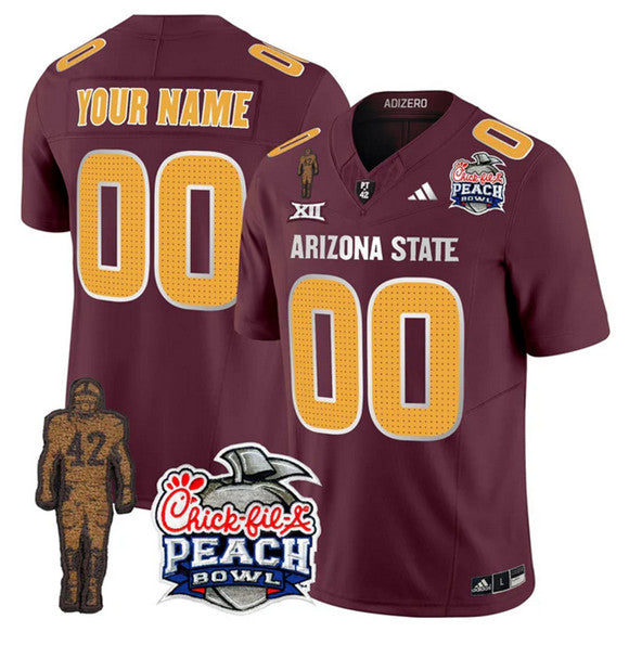 Custom Arizona State Sun Devils maroon Vapor jersey