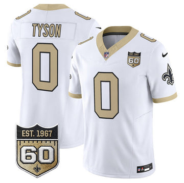 Jordyn Tyson New Orleans Saints white Vapor jersey