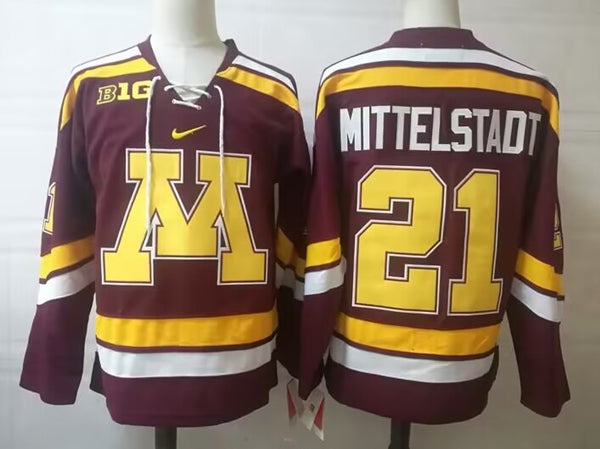 Casey Mittelstadt Minnesota Golden Gophers maroon jersey