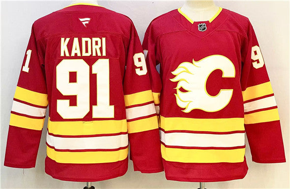 Nazem Kadri Calgary Flames red Home jersey