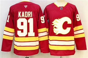 Nazem Kadri Calgary Flames red Home jersey