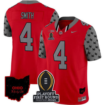 Jeremiah Smith Ohio State Buckeyes red Vapor jersey