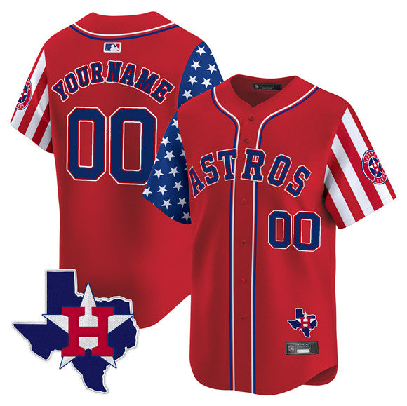 Custom Houston Astros red Vapor jersey