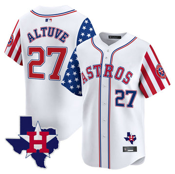 Jose Altuve Houston Astros white Vapor jersey