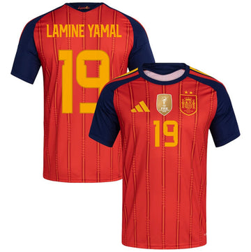 Lamine Yamal Spain National Team red Home jersey