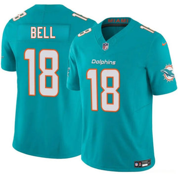 Chris Bell Miami Dolphins aqua Vapor jersey