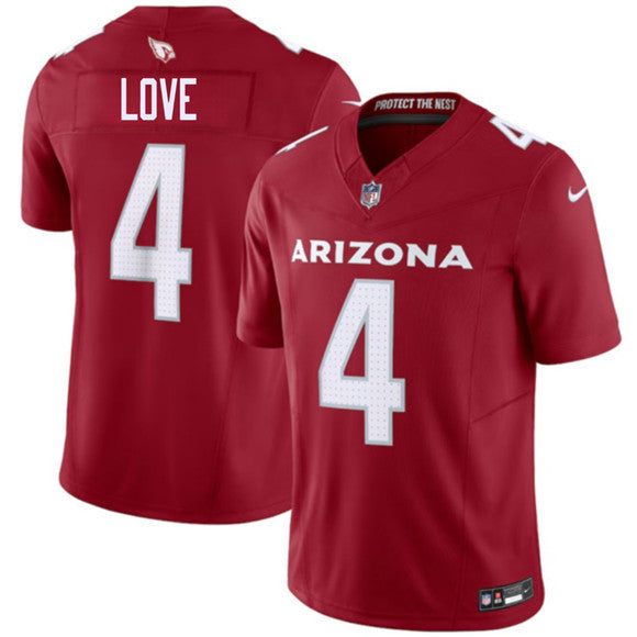 Jeremiyah Love Arizona Cardinals red Vapor jersey
