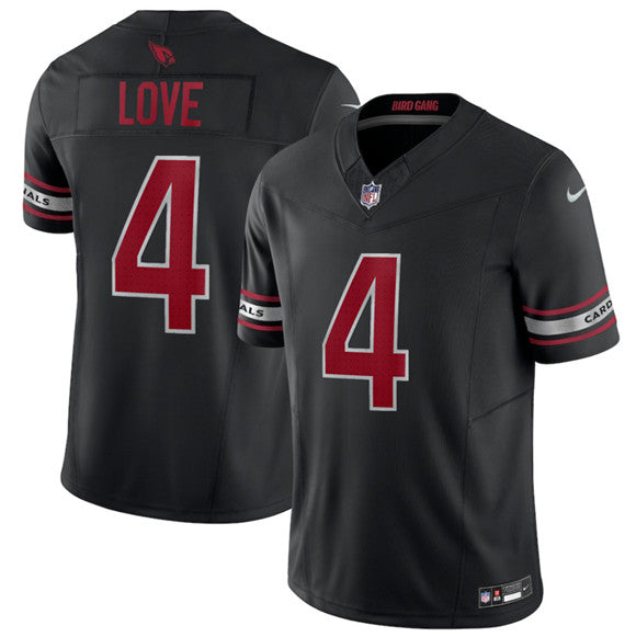 Jeremiyah Love Arizona Cardinals black Vapor jersey