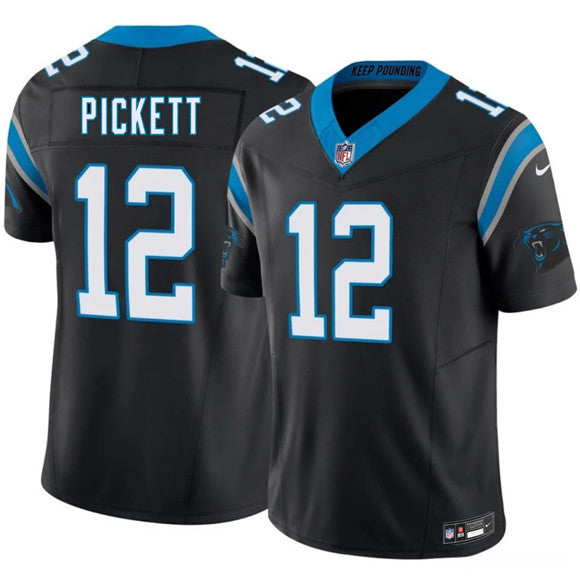 Kenny Pickett Carolina Panthers black Vapor jersey
