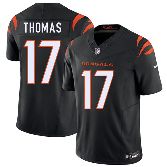 Noah Thomas Cincinnati Bengals black Vapor jersey