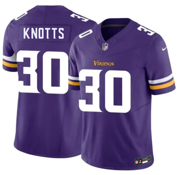 Shaleak Knotts Minnesota Vikings purple Vapor jersey