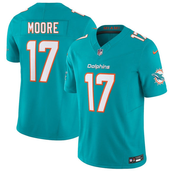 Trey Moore Miami Dolphins aqua Vapor jersey