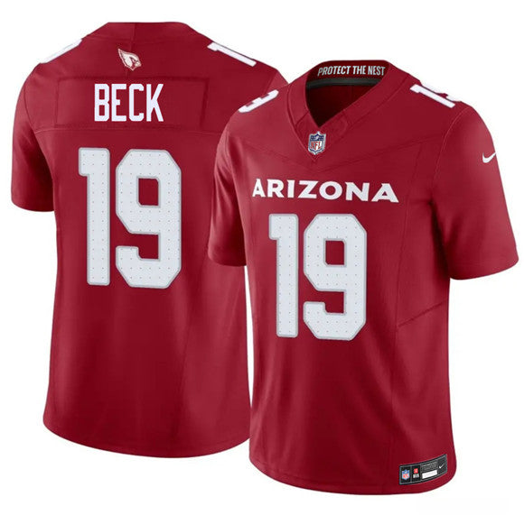 Carson Beck Arizona Cardinals red Vapor jersey
