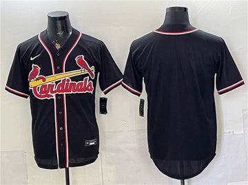 Custom St. Louis Cardinals black Fashion jersey
