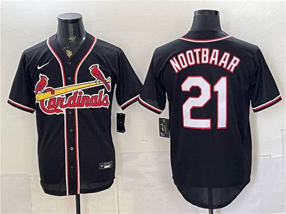 Lars Nootbaar St. Louis Cardinals black Fashion jersey
