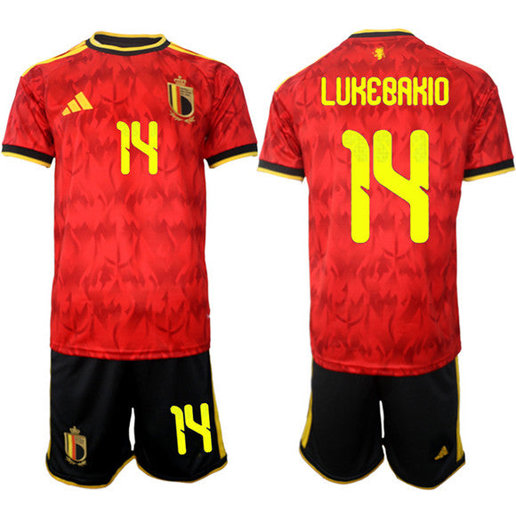 Dodi Lukébakio Belgium National Team red Home jersey