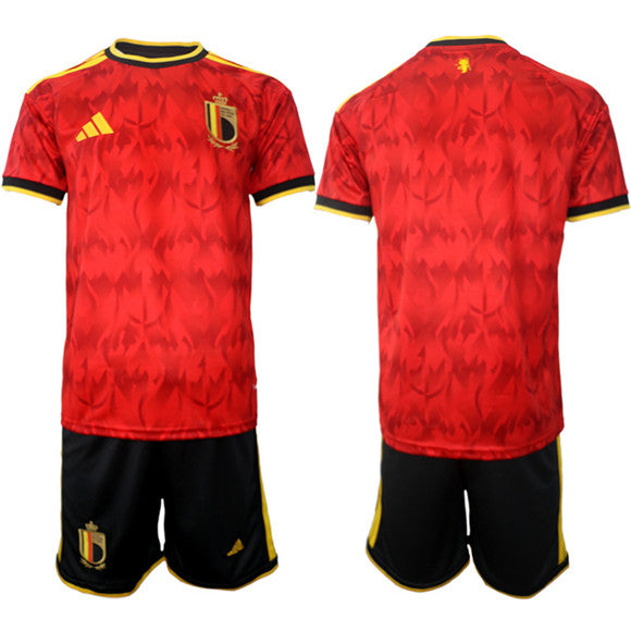 Custom Belgium National Team red Home jersey