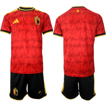 Custom Belgium National Team red Home jersey