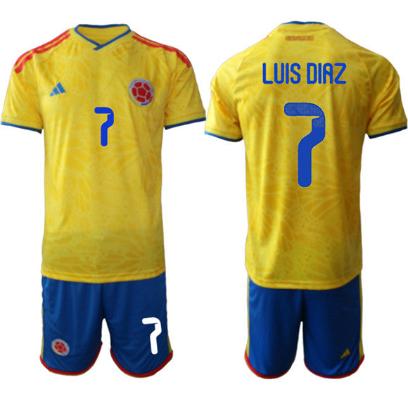 Luis Díaz Colombia National Team yellow Home jersey