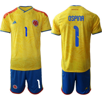 David Ospina Colombia National Team yellow Home jersey