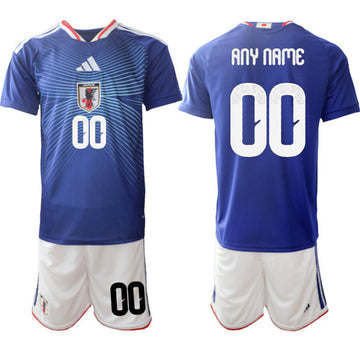 Custom Japan National Team blue Home jersey