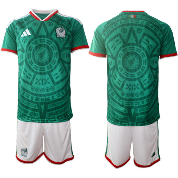Custom Mexico National Team green Home jersey