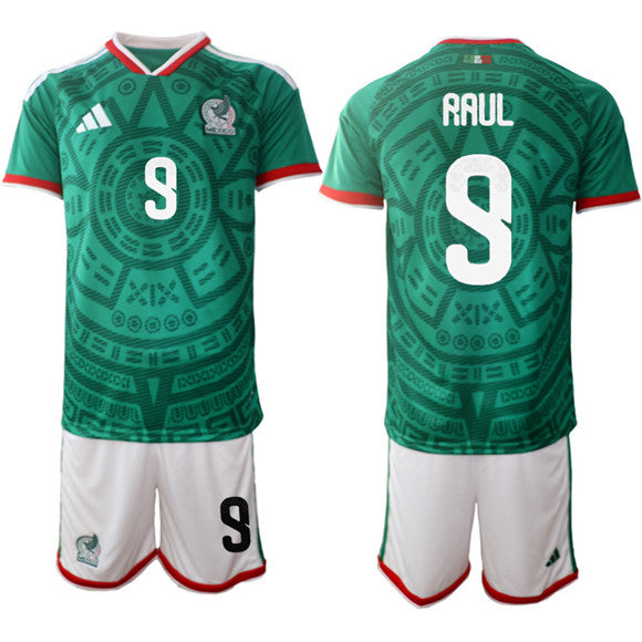 Raúl Jiménez Mexico National Team green Home jersey
