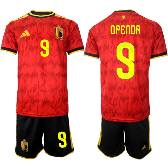 Loïs Openda Belgium National Team red Home jersey