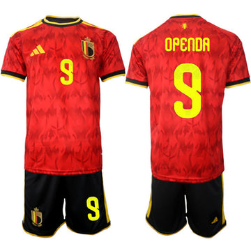 Loïs Openda Belgium National Team red Home jersey